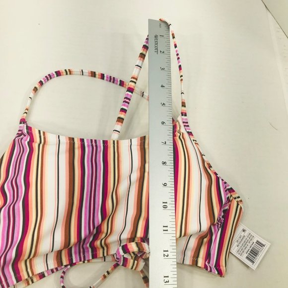 Shade And Shore Women's 34B Lightly Lined Longline Bralette Bikini Swim Top New - Picture 12 of 12